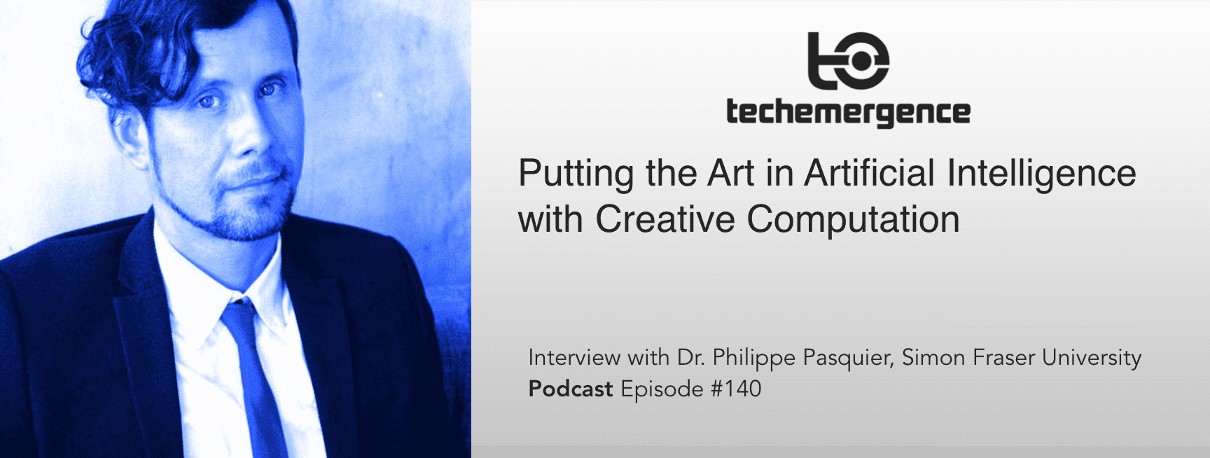 Putting the Art in Artificial Intelligence with Creative Computation - A Conversation with Phillipe Pasquier