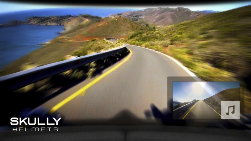 Motorcycle helmet best sale rear view hud