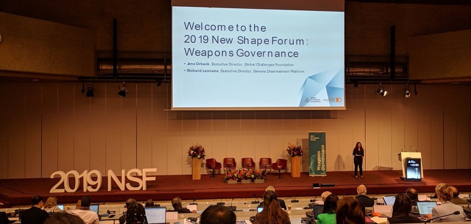 Emerj CEO Presents at the 2019 New Shape Forum: Weapons Governance